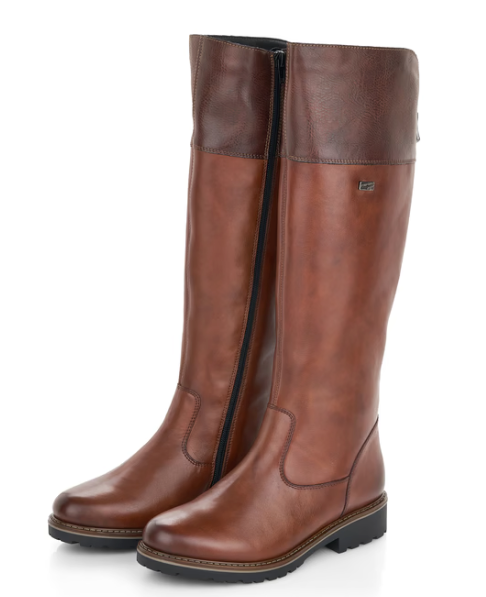 Melany Brown Leather Womens Knee High Boots