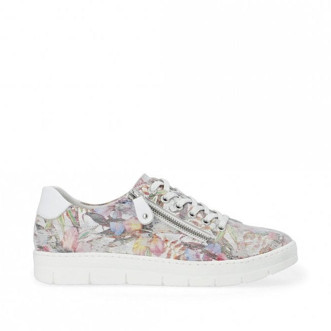 Remi Floral Print Lace Up Casual Shoes
