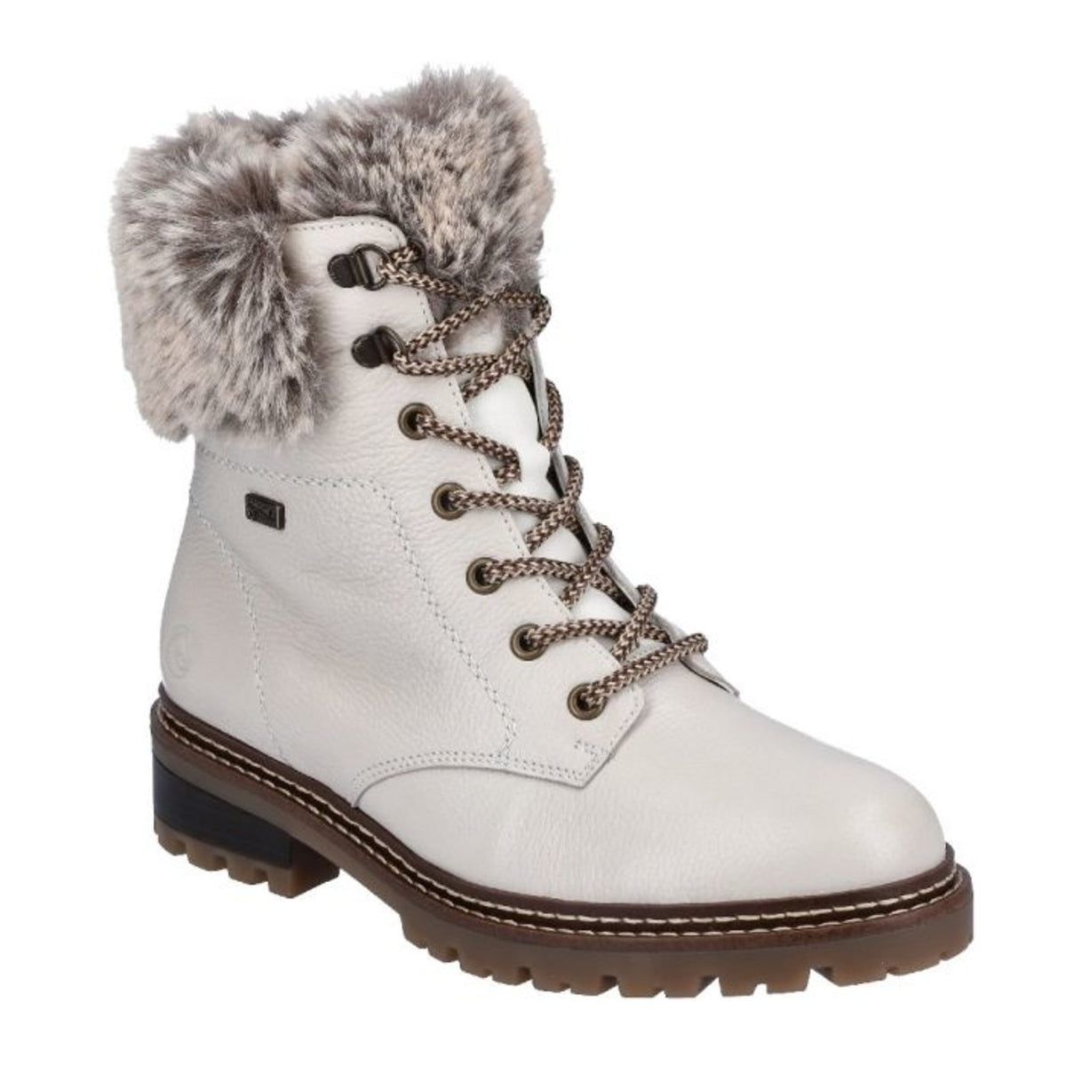 Alpine Off White Ankle Boots