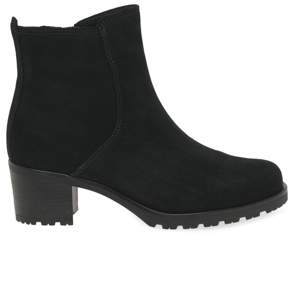 Delight Black Suede Ankle Boots