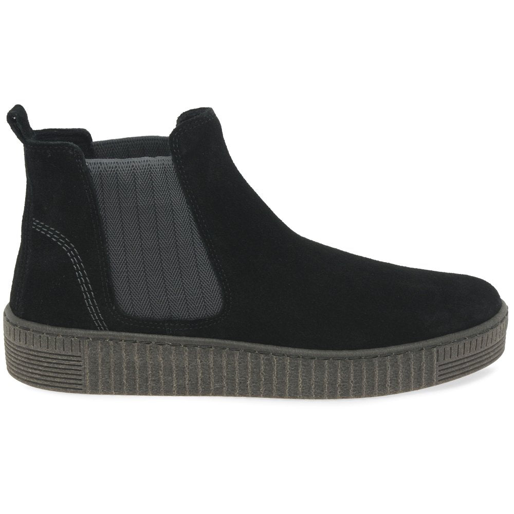 Lourdes Black Chelsea Boots