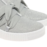 Load image into Gallery viewer, Waltz Silver Casual Trainers
