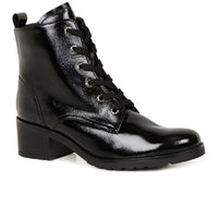 Load image into Gallery viewer, Jolyon Black Patent Ankle Boots
