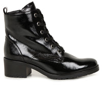 Load image into Gallery viewer, Jolyon Black Patent Ankle Boots
