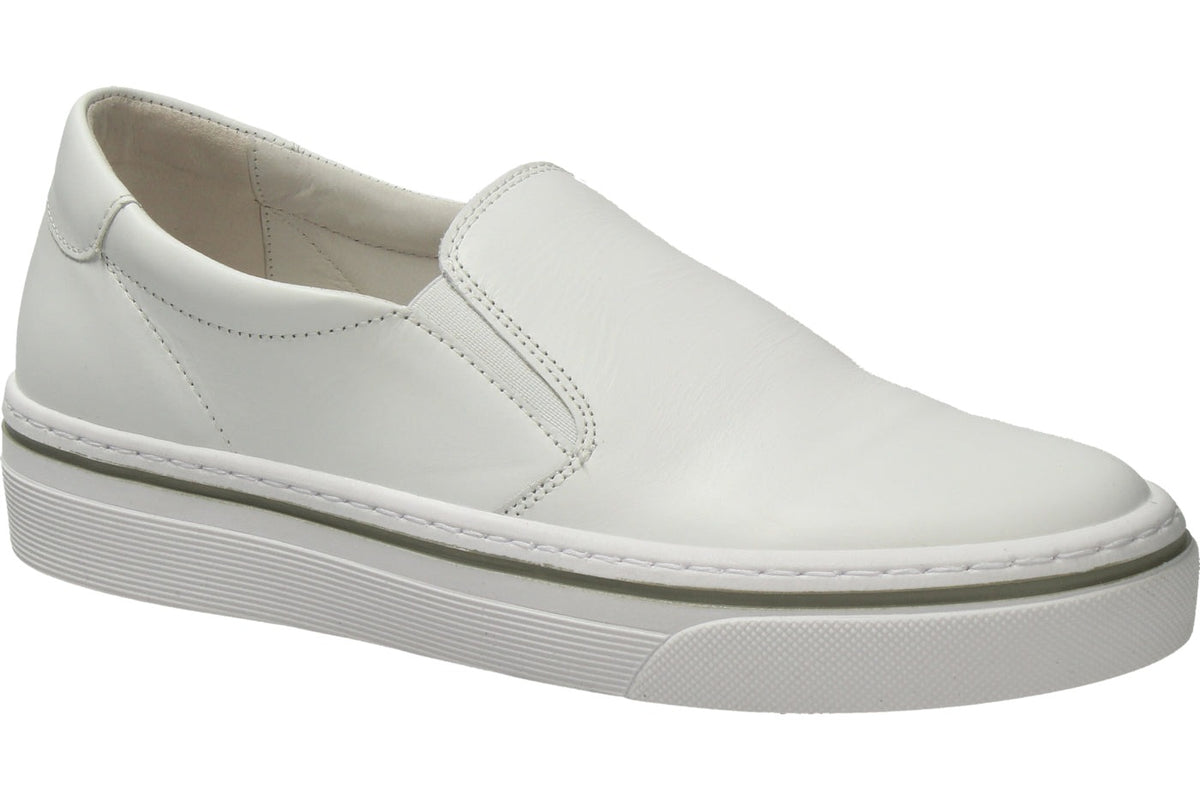 Compass White Slip-on Casual Loafers