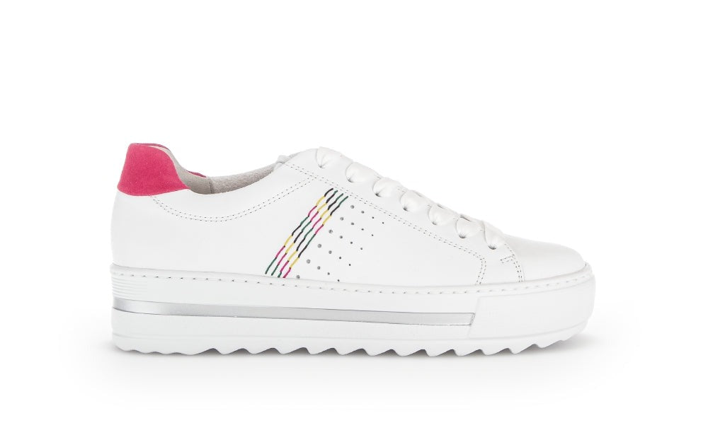 Helema White Casual Trainers
