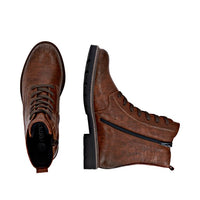 Load image into Gallery viewer, Whitton Brown Lace Ankle Boots
