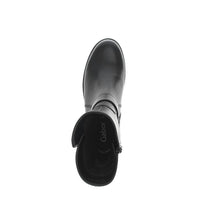 Load image into Gallery viewer, Burford Black Biker Ankle Boots
