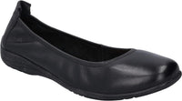 Load image into Gallery viewer, Fenja 01 Black Slip on Ballet Pumps with Black Soles
