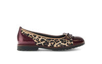Load image into Gallery viewer, Temptation Burgundy/Leopard Skin Print
