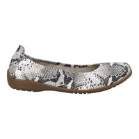 Load image into Gallery viewer, Fenja 01 White/Black Slip On Ballet Pumps
