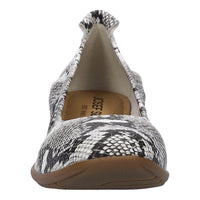 Load image into Gallery viewer, Fenja 01 White/Black Slip On Ballet Pumps
