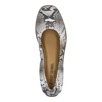 Load image into Gallery viewer, Fenja 01 White/Black Slip On Ballet Pumps
