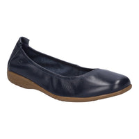 Load image into Gallery viewer, Fenja 01 Navy Slip on Ballet Pumps
