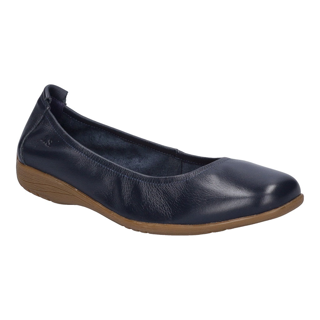 Fenja 01 Navy Slip on Ballet Pumps