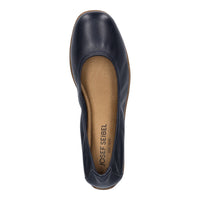 Load image into Gallery viewer, Fenja 01 Navy Slip on Ballet Pumps
