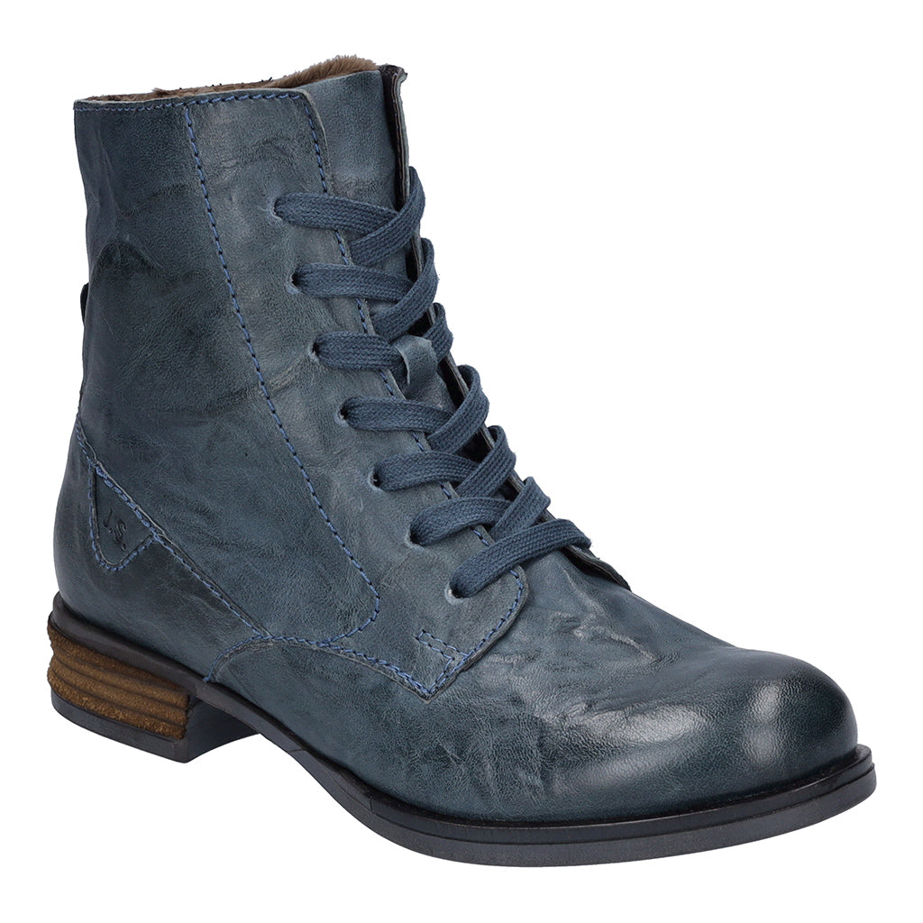 Ladies blue ankle boots best sale