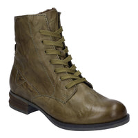 Load image into Gallery viewer, Sanja 01 Olive Green Lace Ankle Boots
