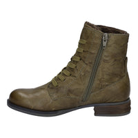 Load image into Gallery viewer, Sanja 01 Olive Green Lace Ankle Boots

