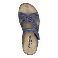 Load image into Gallery viewer, Brenda 10 Blue Slip On Sandals
