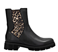 Load image into Gallery viewer, Hayes Black/Print Chelsea Ankle Boots

