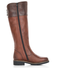 Load image into Gallery viewer, Melany Brown Leather Womens Knee High Boots
