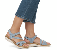 Load image into Gallery viewer, Olivia Blue Jeans Sandals
