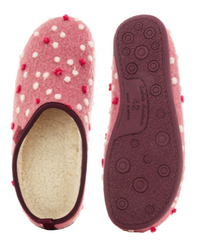Load image into Gallery viewer, Dotted Pink Slippers
