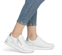 Load image into Gallery viewer, Envy White Lace up Trainers
