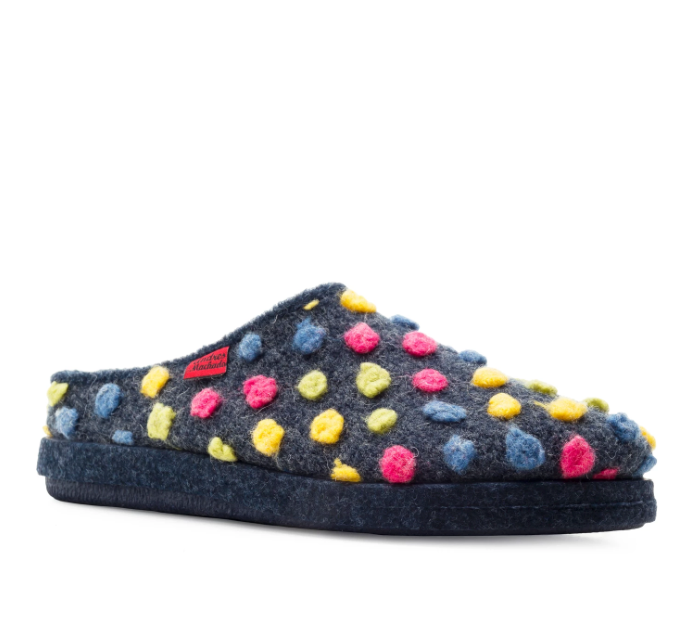 Dotted Blue Slippers