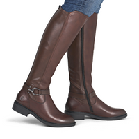 Load image into Gallery viewer, Sutton Brown Leather Womens Knee High Boots
