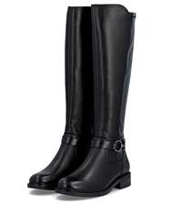 Load image into Gallery viewer, Sutton Black Leather Womens Knee High Boots
