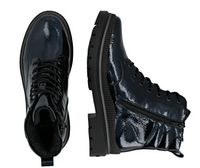 Load image into Gallery viewer, Rayes Navy Ankle Boots
