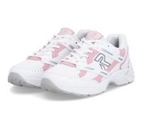 Load image into Gallery viewer, Blossom White Lace up Mesh Trainers
