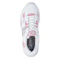 Load image into Gallery viewer, Blossom White Lace up Mesh Trainers
