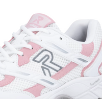 Load image into Gallery viewer, Blossom White Lace up Mesh Trainers
