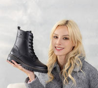 Load image into Gallery viewer, Storm Black Ankle Boots
