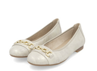 Load image into Gallery viewer, Margarita Gold Ballet Pumps
