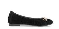 Load image into Gallery viewer, Margarita Black Ballet Pumps

