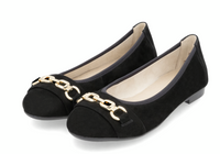 Load image into Gallery viewer, Margarita Black Ballet Pumps
