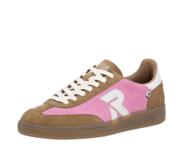 Willow Pink Lace up Trainers