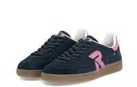 Load image into Gallery viewer, Willow Navy Lace up Trainers
