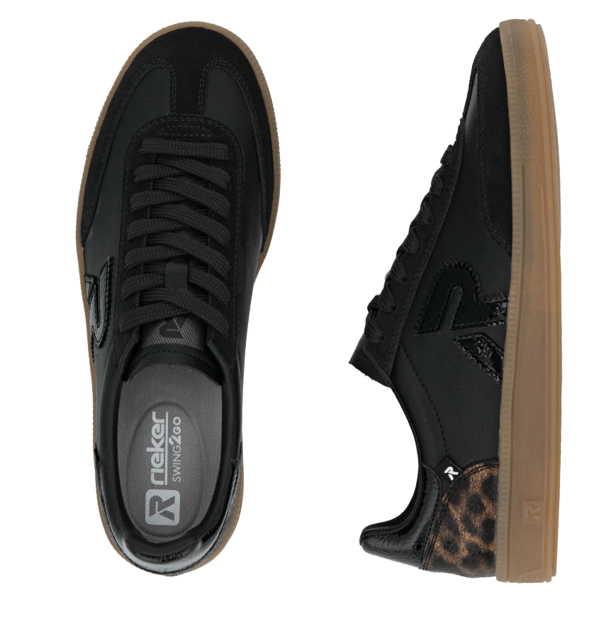 Willow Black Lace up Trainers