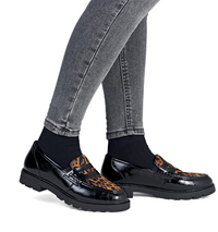 Load image into Gallery viewer, Park Black/print Loafers
