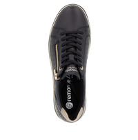 Load image into Gallery viewer, Broadway Black/Gold Sneaker
