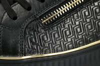 Load image into Gallery viewer, Broadway Black/Gold Sneaker
