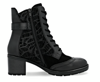Load image into Gallery viewer, Stanmore Black Lace Ankle Boots
