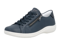 Load image into Gallery viewer, Lexi Navy with white soles Trainers
