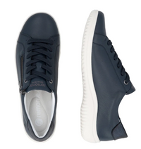 Load image into Gallery viewer, Lexi Navy with white soles Trainers
