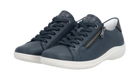 Load image into Gallery viewer, Lexi Navy with white soles Trainers
